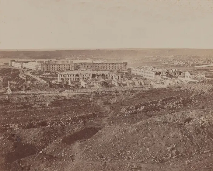 Framed Print : Ruined Buildings, 1855-1856. Creator: James Robertson Framed Print : Ruined Buildings, 1855-1856. Creator: James Robertson