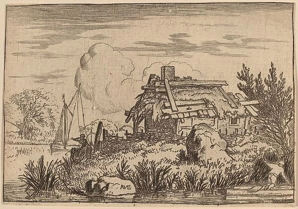 Ruined Cottage, Surrounded by Water, probably c. 1645  /  1656