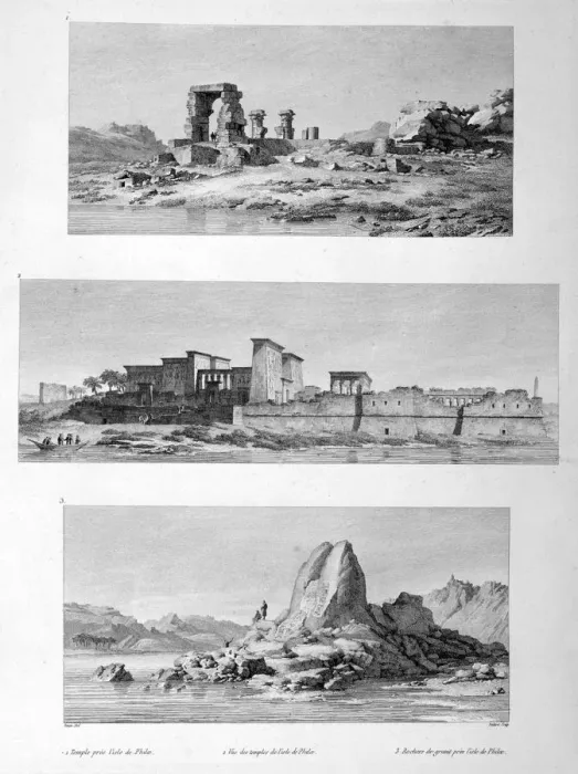 Framed Print : Ruined Temples at Philae, Egypt, 1802. Artist: Vivant Denon Framed Print : Ruined Temples at Philae, Egypt, 1802. Artist: Vivant Denon