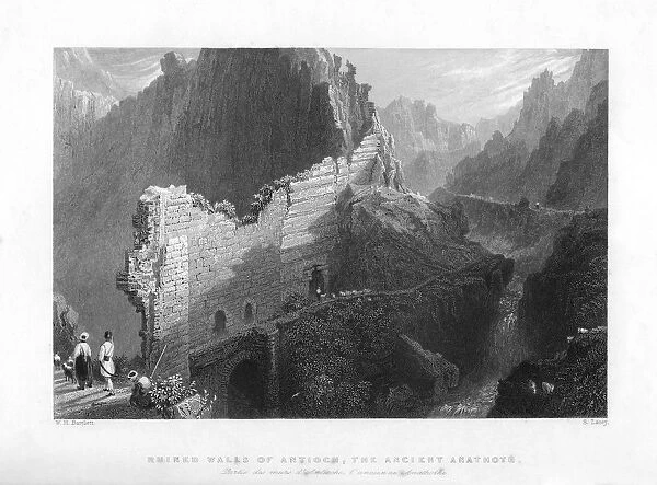Ruined Walls of Antioch, the Ancient Anathoth, 1841. Artist:s Lacey
