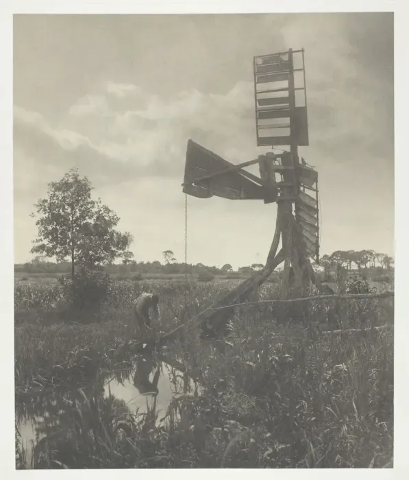 Framed Print : A Ruined Water-Mill, 1886. Creator: Peter Henry Emerson Framed Print : A Ruined Water-Mill, 1886. Creator: Peter Henry Emerson