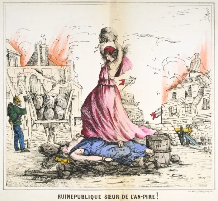 Framed Print : Ruinepublique Soeur de l An-pire!, 1871 Framed Print : Ruinepublique Soeur de l An-pire!, 1871