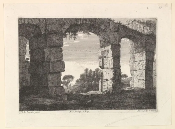 Framed Print : Ruines d Aqueduc. Creator: Jean Morin