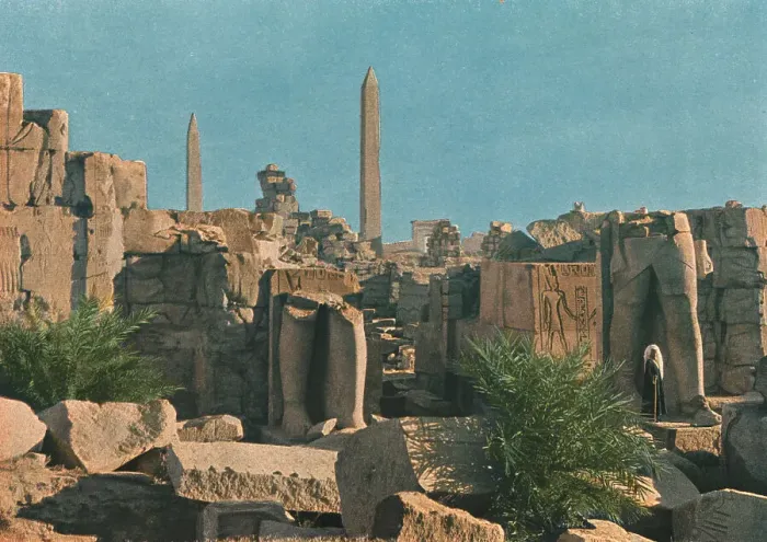 Framed Print : Ruines de Karnak; Le Nord-Est Africain, 1914. Creator: Jules Gervais-Courtellemont Framed Print : Ruines de Karnak; Le Nord-Est Africain, 1914. Creator: Jules Gervais-Courtellemont