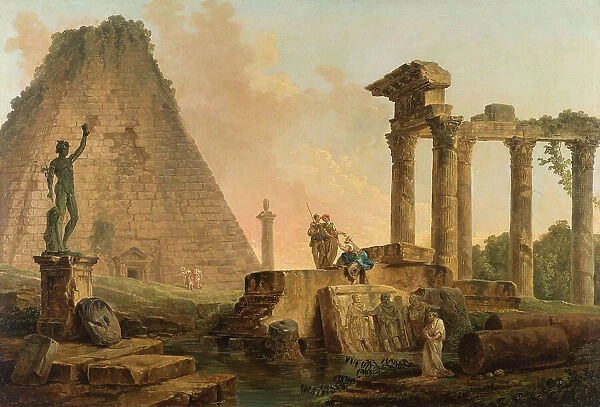 Ruines romaines, 1776. Creator: Hubert Robert