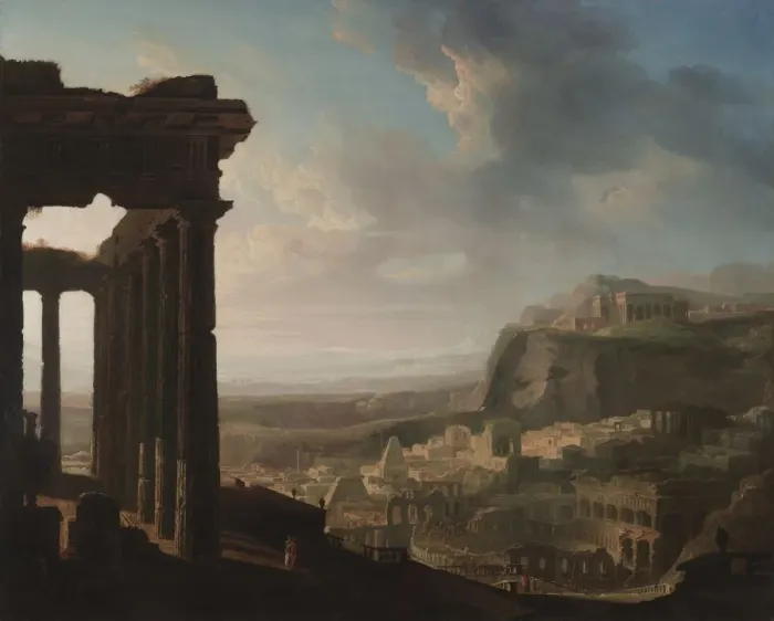 Framed Print : Ruins of an Ancient City, c. 1810 - 1820. Creator: John Martin (British, 1789-1854) Framed Print : Ruins of an Ancient City, c. 1810 - 1820. Creator: John Martin (British, 1789-1854)