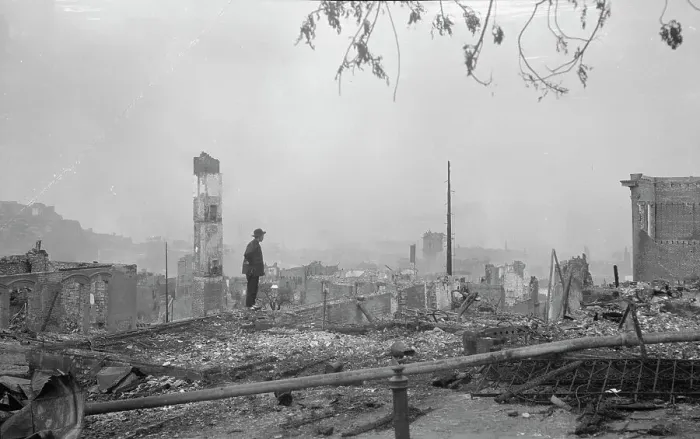 Framed Print : On the ruins (April 1906), Chinatown, San Francisco, 1906 Apr. Creator: Arnold Genthe Framed Print : On the ruins (April 1906), Chinatown, San Francisco, 1906 Apr. Creator: Arnold Genthe