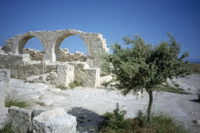 Framed Print : Ruins of the basilica, Curium (Kourion), Cyprus, 2001 Framed Print : Ruins of the basilica, Curium (Kourion), Cyprus, 2001