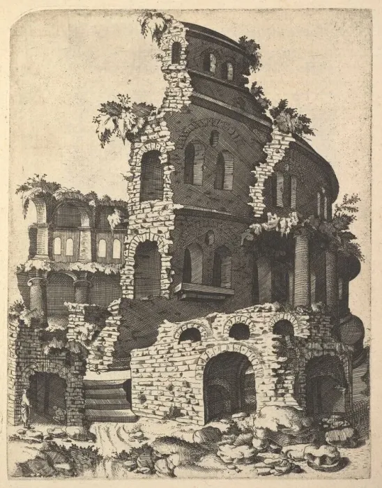 Framed Print : Ruins of a Basilica (?) from the series Ruinarum variarum fabricarum delineationes Framed Print : Ruins of a Basilica (?) from the series Ruinarum variarum fabricarum delineationes