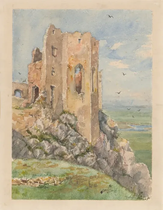 Framed Print : Ruins of Beckov castle, 1870-1872. Creator: Ladislav Mednyanszky Framed Print : Ruins of Beckov castle, 1870-1872. Creator: Ladislav Mednyanszky