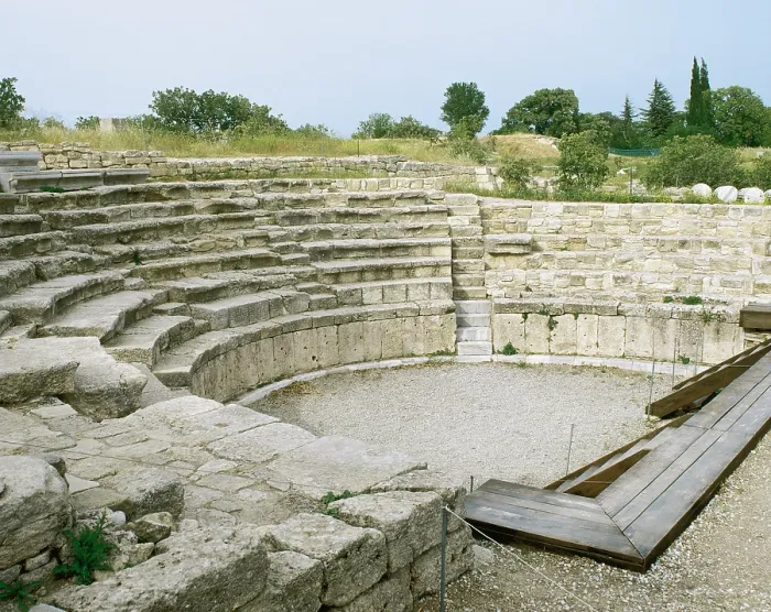 Framed Print : Ruins of Bouleuterion (council house), Troy, Turkey, 2005. Creator: Unknown Framed Print : Ruins of Bouleuterion (council house), Troy, Turkey, 2005. Creator: Unknown
