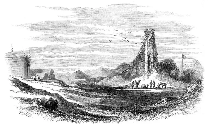 Framed Print : Ruins of Brahmunabad, in Sind, 1857. Creator: Unknown Framed Print : Ruins of Brahmunabad, in Sind, 1857. Creator: Unknown