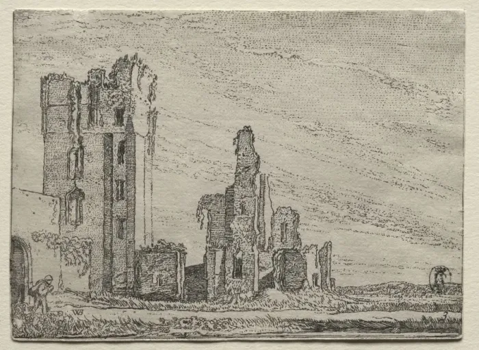 Framed Print : Ruins of the Castle Huys Te Kleef near Haarlem, c. 1616. Creator: Willem Pietersz Buytewech (Dutch Framed Print : Ruins of the Castle Huys Te Kleef near Haarlem, c. 1616. Creator: Willem Pietersz Buytewech (Dutch