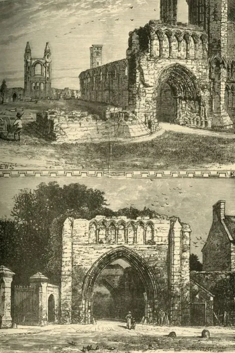 Framed Print : Ruins of the Cathedral. The Pends, 1898. Creator: Unknown Framed Print : Ruins of the Cathedral. The Pends, 1898. Creator: Unknown