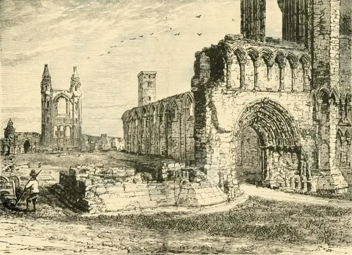Framed Print : Ruins of the Cathedral, St. Andrews, 1890. Creator: Unknown Framed Print : Ruins of the Cathedral, St. Andrews, 1890. Creator: Unknown