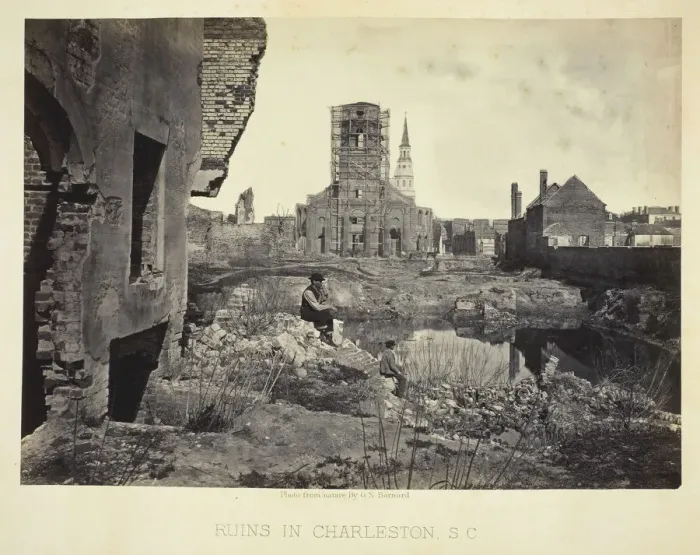 Framed Print : Ruins in Charleston, S. C. 1865 / 66. Creator: George N. Barnard Framed Print : Ruins in Charleston, S. C. 1865 / 66. Creator: George N. Barnard