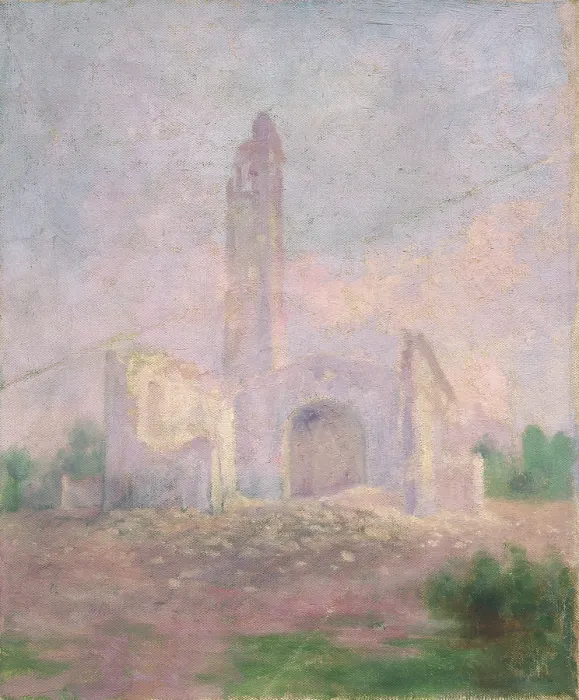Framed Print : Ruins of a church, early 20th century. Creator: Dezider Czolder Framed Print : Ruins of a church, early 20th century. Creator: Dezider Czolder