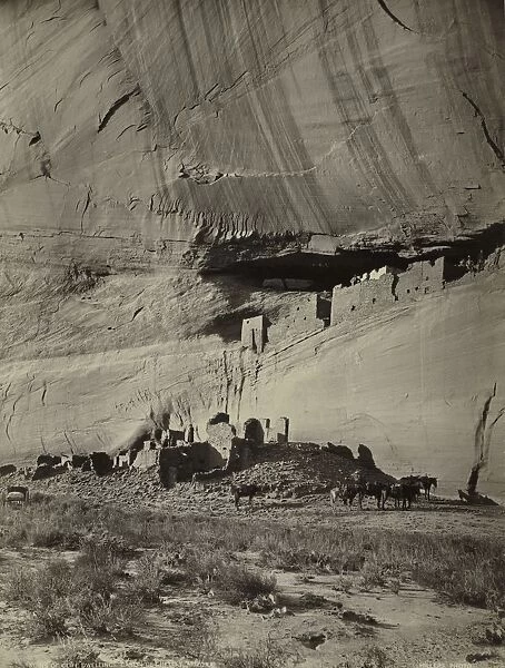 Ruins of Cliff Dwellings, Canon de Chelly, Arizona, c. 1879-1881. Creator: John K