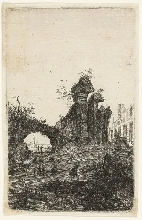 Framed Print : Ruins of the Coliseum, plate 10 from The Ruins of Rome, 1639 / 40. Creator: Bartholomeus Breenbergh Framed Print : Ruins of the Coliseum, plate 10 from The Ruins of Rome, 1639 / 40. Creator: Bartholomeus Breenbergh