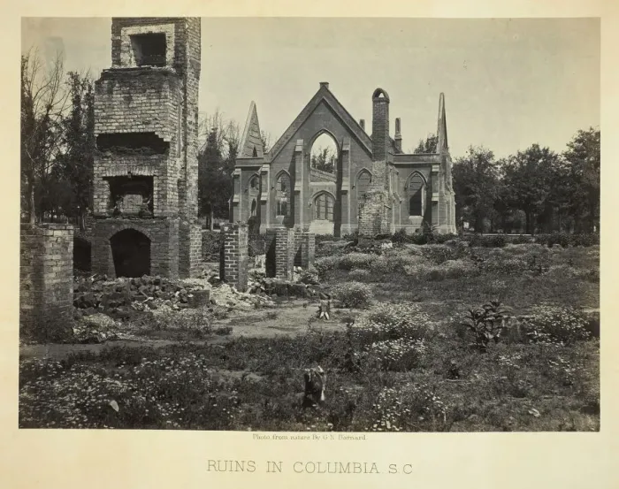 Framed Print : Ruins in Columbia, S. C. 1865. Creator: George N. Barnard Framed Print : Ruins in Columbia, S. C. 1865. Creator: George N. Barnard