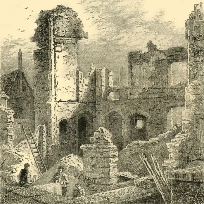 Framed Print : Ruins of the Convent of St. Clare, c1872. Creator: Unknown Framed Print : Ruins of the Convent of St. Clare, c1872. Creator: Unknown