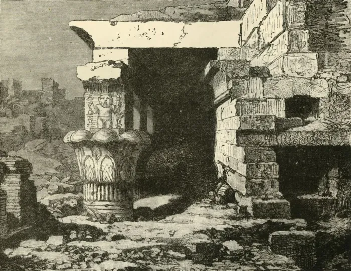 Framed Print : The Ruins at Denderah, 1890. Creator: Unknown Framed Print : The Ruins at Denderah, 1890. Creator: Unknown