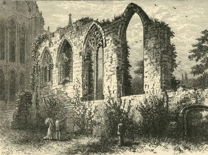 Framed Print : Ruins of the Guesten Hall, 1898. Creator: Unknown Framed Print : Ruins of the Guesten Hall, 1898. Creator: Unknown