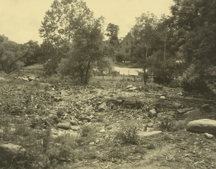 Framed Print : Ruins of Hill house, Scott's Hill, Falmouth, 1928. Creator: Frances Benjamin Johnston Framed Print : Ruins of Hill house, Scott's Hill, Falmouth, 1928. Creator: Frances Benjamin Johnston