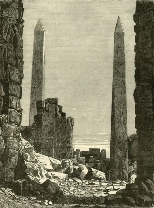 Framed Print : Ruins at Karnak, 1890. Creator: Unknown Framed Print : Ruins at Karnak, 1890. Creator: Unknown