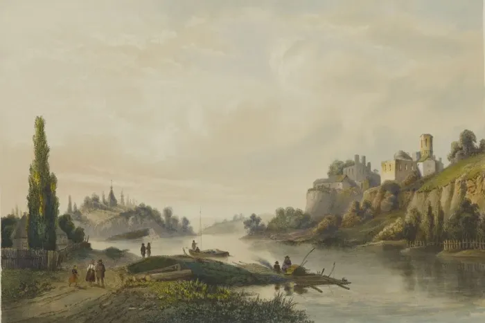 Framed Print : Ruins of Korets Castle, Volhynia, 1847-1852 Framed Print : Ruins of Korets Castle, Volhynia, 1847-1852