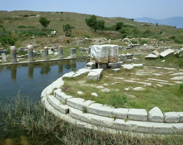 Framed Print : Ruins of Monument at the Harbour of Lions, Miletus, Anatolia, Turkey, 1st century BC (1999). Creator: Unknown Framed Print : Ruins of Monument at the Harbour of Lions, Miletus, Anatolia, Turkey, 1st century BC (1999). Creator: Unknown