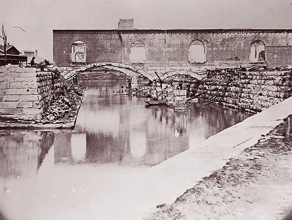 Ruins near Canal Basin, Richmond, 1865. Creator: Alexander Gardner