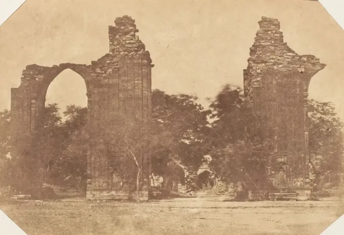 Framed Print : Ruins at Old Delhi, 1850s. Creator: Unknown Framed Print : Ruins at Old Delhi, 1850s. Creator: Unknown