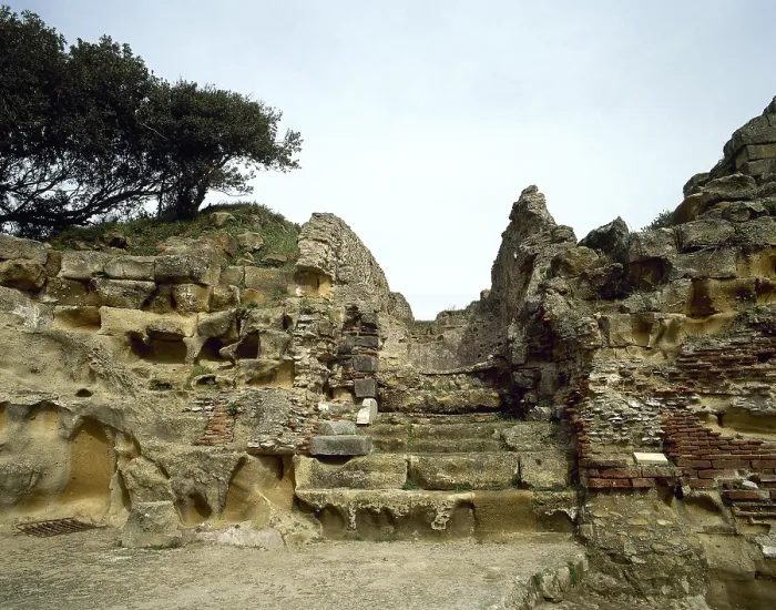 Framed Print : Ruins of the Oracle of the Cumaean Sibyl, Cumae, Italy, 2000. Creator: LTL Framed Print : Ruins of the Oracle of the Cumaean Sibyl, Cumae, Italy, 2000. Creator: LTL
