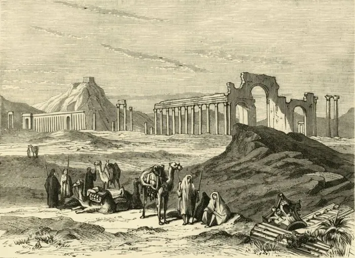 Framed Print : Ruins of Palmyra, 1890. Creator: Unknown Framed Print : Ruins of Palmyra, 1890. Creator: Unknown