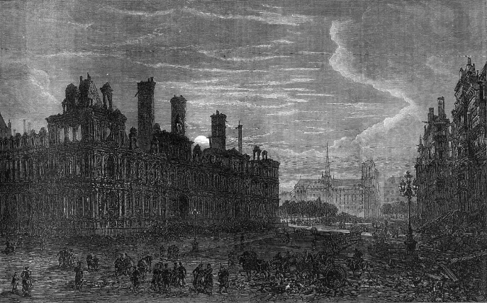 Framed Print : The Ruins of Paris: the Hotel de Ville, 1871. Creator: Unknown Framed Print : The Ruins of Paris: the Hotel de Ville, 1871. Creator: Unknown