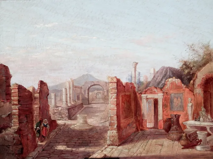 Framed Print : Ruins of Pompeii, 1859, 1865. Creator: Jozef Ignacy Kraszewski Framed Print : Ruins of Pompeii, 1859, 1865. Creator: Jozef Ignacy Kraszewski