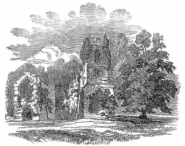 Ruins of the Priory of Mount Grace, East Harlsey, York, 1850. Creator: Unknown