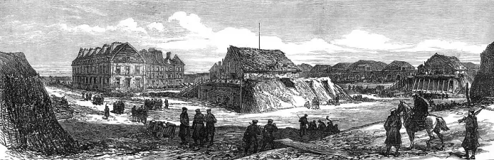 Framed Print : The ruins round Paris: interior of Fort Issy, 1871. Creator: Unknown Framed Print : The ruins round Paris: interior of Fort Issy, 1871. Creator: Unknown