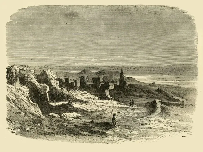 Framed Print : Ruins at Sais, 1890. Creator: Unknown Framed Print : Ruins at Sais, 1890. Creator: Unknown