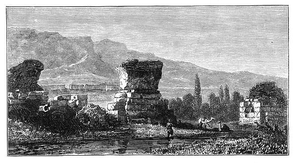 The ruins of Sardis, Lydia, Turkey, c1890