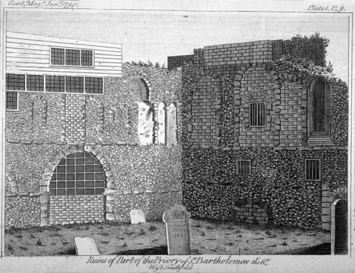 Framed Print : Part of the ruins of St Bartholomews Priory, Smithfield, City of London, 1790. Artist Framed Print : Part of the ruins of St Bartholomews Priory, Smithfield, City of London, 1790. Artist