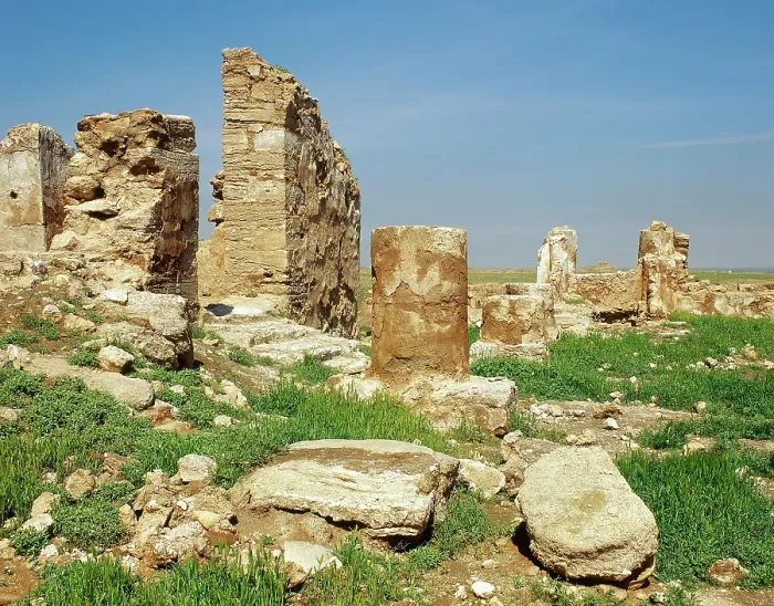 Framed Print : Ruins of the Temple of Bel, Dura-Europos, near Salhiye, Syria, 1st century BC (2001). Creator: LTL Framed Print : Ruins of the Temple of Bel, Dura-Europos, near Salhiye, Syria, 1st century BC (2001). Creator: LTL