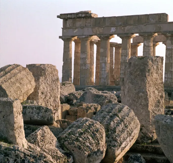 Framed Print : The ruins of temple E at Selinunte Framed Print : The ruins of temple E at Selinunte