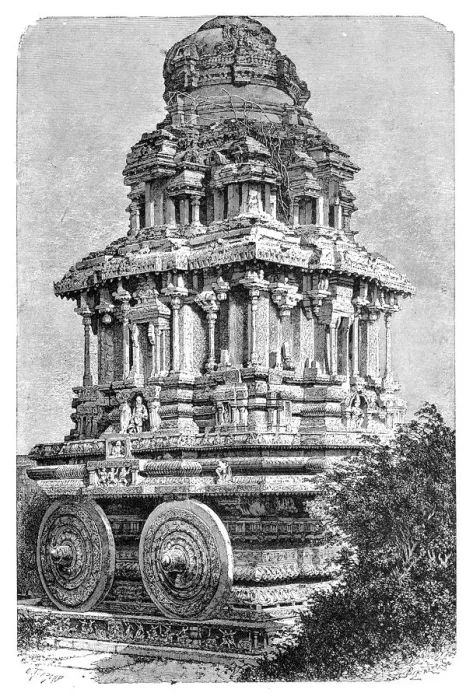 Framed Print : Ruins of a temple in Hampi, India, 1895. Artist: Bertrand Framed Print : Ruins of a temple in Hampi, India, 1895. Artist: Bertrand