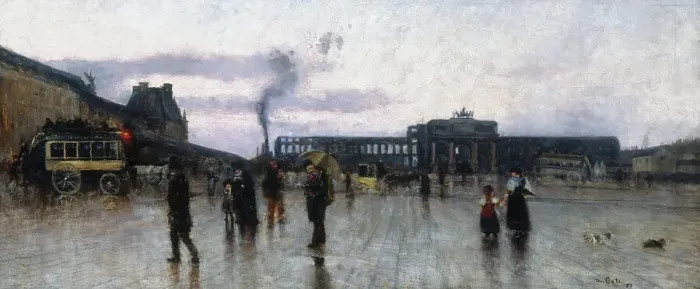 Framed Print : Ruins of Tuileries and Place du Carroussel, 1st arrondissement, 1883. Creator: Siebe Johannes ten Cate Framed Print : Ruins of Tuileries and Place du Carroussel, 1st arrondissement, 1883. Creator: Siebe Johannes ten Cate