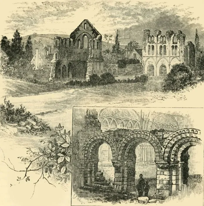 Framed Print : Ruins of Wenlock Priory, 1898. Creator: Unknown Framed Print : Ruins of Wenlock Priory, 1898. Creator: Unknown