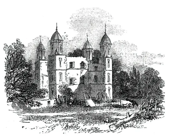 Framed Print : Ruins at Wolthorpe, 1844. Creator: Unknown Framed Print : Ruins at Wolthorpe, 1844. Creator: Unknown