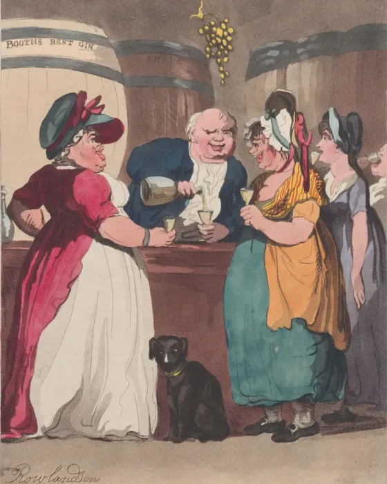 Framed Print : Rum Characters in a Shrubbery, November 1, 1808. November 1, 1808. Creator: Unknown Framed Print : Rum Characters in a Shrubbery, November 1, 1808. November 1, 1808. Creator: Unknown