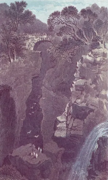 Framed Print : Rumbling Bridge. Dunkeld, 19th century? Creator: Unknown Framed Print : Rumbling Bridge. Dunkeld, 19th century? Creator: Unknown